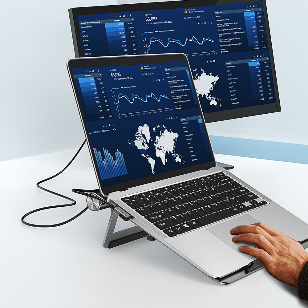 Wiwu A821CH 8in1 Hub Bağlantı İstasyonlu Notebook Laptop Standı PD3.0/USB3.0/RJ45 (1000Mbps)/SD/TF/HDMI (4K@30Hz) - Görsel 10