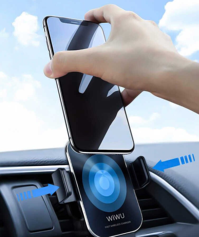 Wiwu CH-307 Liberator Wireless Charging Mount Araç Telefon Tutucu - Görsel 4