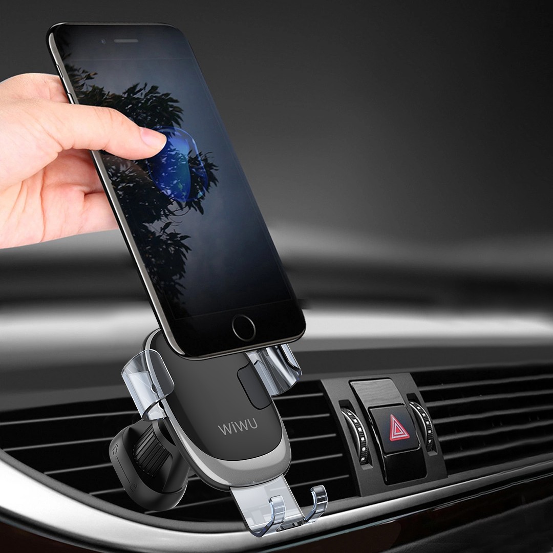 Wiwu CH010 Telefon Ağırlığı İle Çalışan Havalandırma Tasarım Araç Telefon Tutucu - Görsel 6