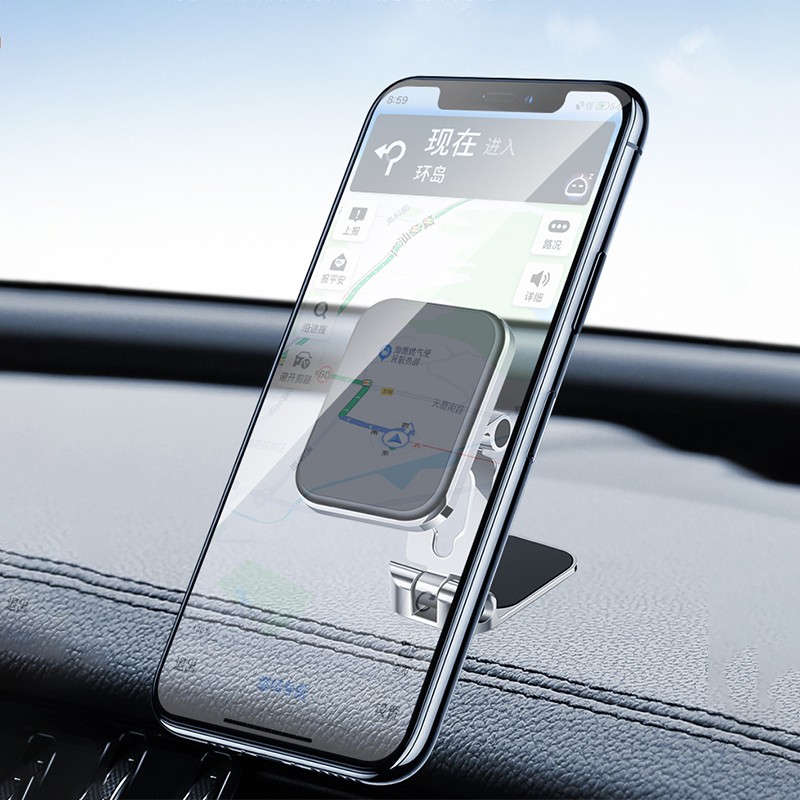 Wiwu CH023 360 Derece Dönebilen Magnetik Düz Zemin Versiyon Araç Telefon Tutucu - Görsel 8