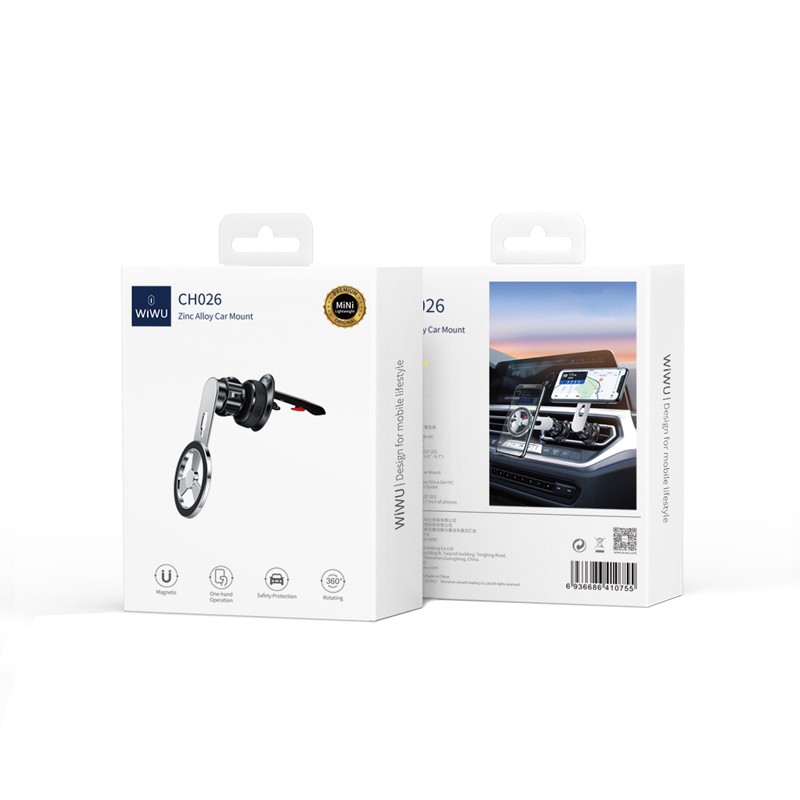 Wiwu CH026 360 Derece Dönebilen Havalandırma Tasarım Araç Telefon Tutucu - Görsel 3