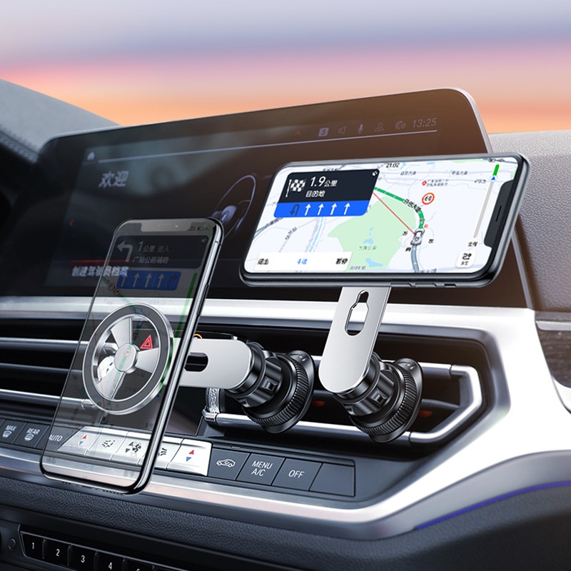 Wiwu CH026 360 Derece Dönebilen Havalandırma Tasarım Araç Telefon Tutucu - Görsel 4