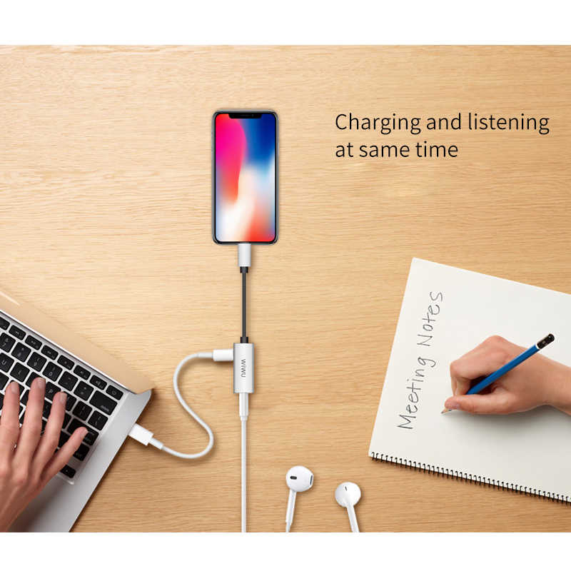 Wiwu LT01 Lightning Şarj ve Ses Adaptörü - Görsel 3
