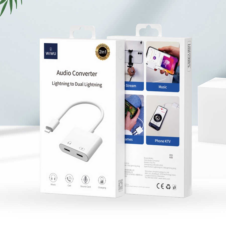 Wiwu LT01 Plus Lightning Ses Adaptörü - Görsel 5