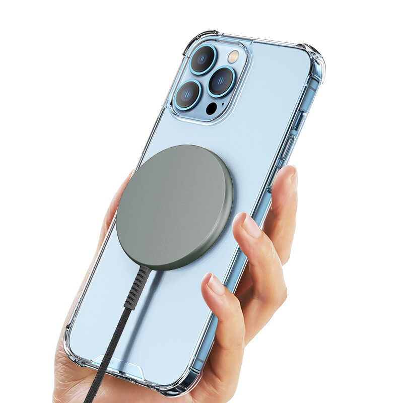 Wiwu M14 Intelligent Wireless Magnetik Şarj Ultra İnce Şeffaf 15W Android iOS Destekli - Görsel 11