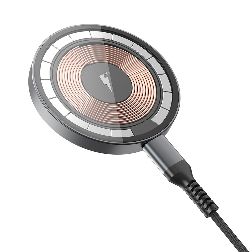 Wiwu M17 Magnetik Intelligent Transparan Wireless Şarj Ultra İnce Şeffaf 15W Android iOS Destekli - Görsel 7