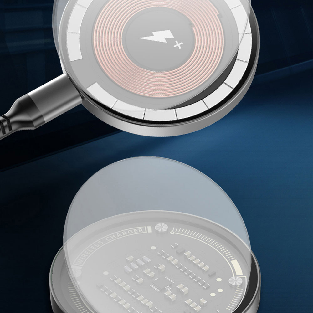 Wiwu M17 Magnetik Intelligent Transparan Wireless Şarj Ultra İnce Şeffaf 15W Android iOS Destekli - Görsel 10