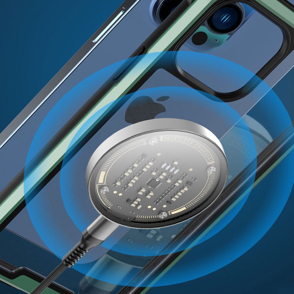 Wiwu M17 Magnetik Intelligent Transparan Wireless Şarj Ultra İnce Şeffaf 15W Android iOS Destekli - Görsel 15