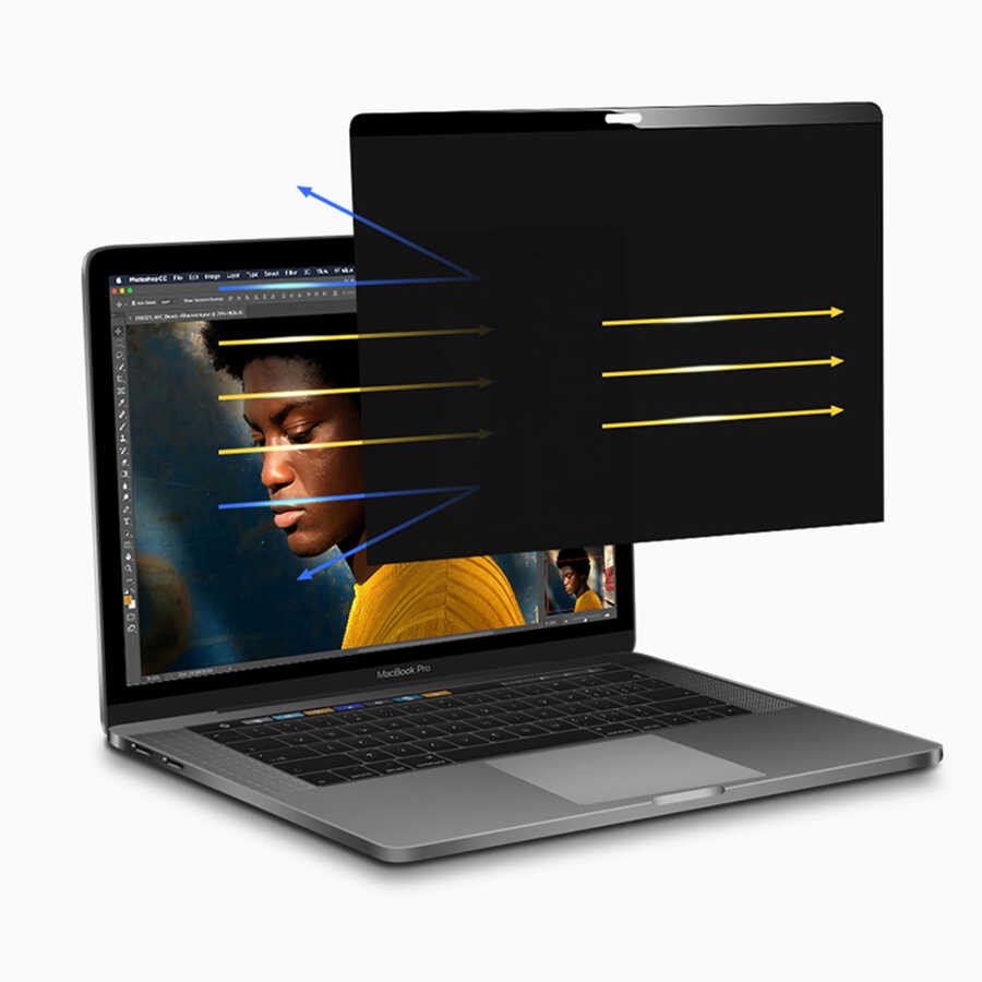Apple Macbook 12' Retina Wiwu Privacy Ekran Koruyucu - Görsel 7
