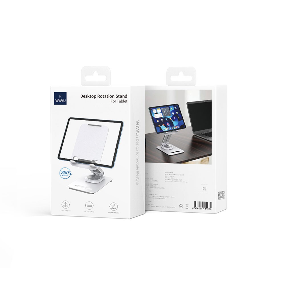Wiwu ZM010 Taşınabilir Katlanabilir 360 Dönebilen Metal Telefon ve Tablet Standı - Görsel 7