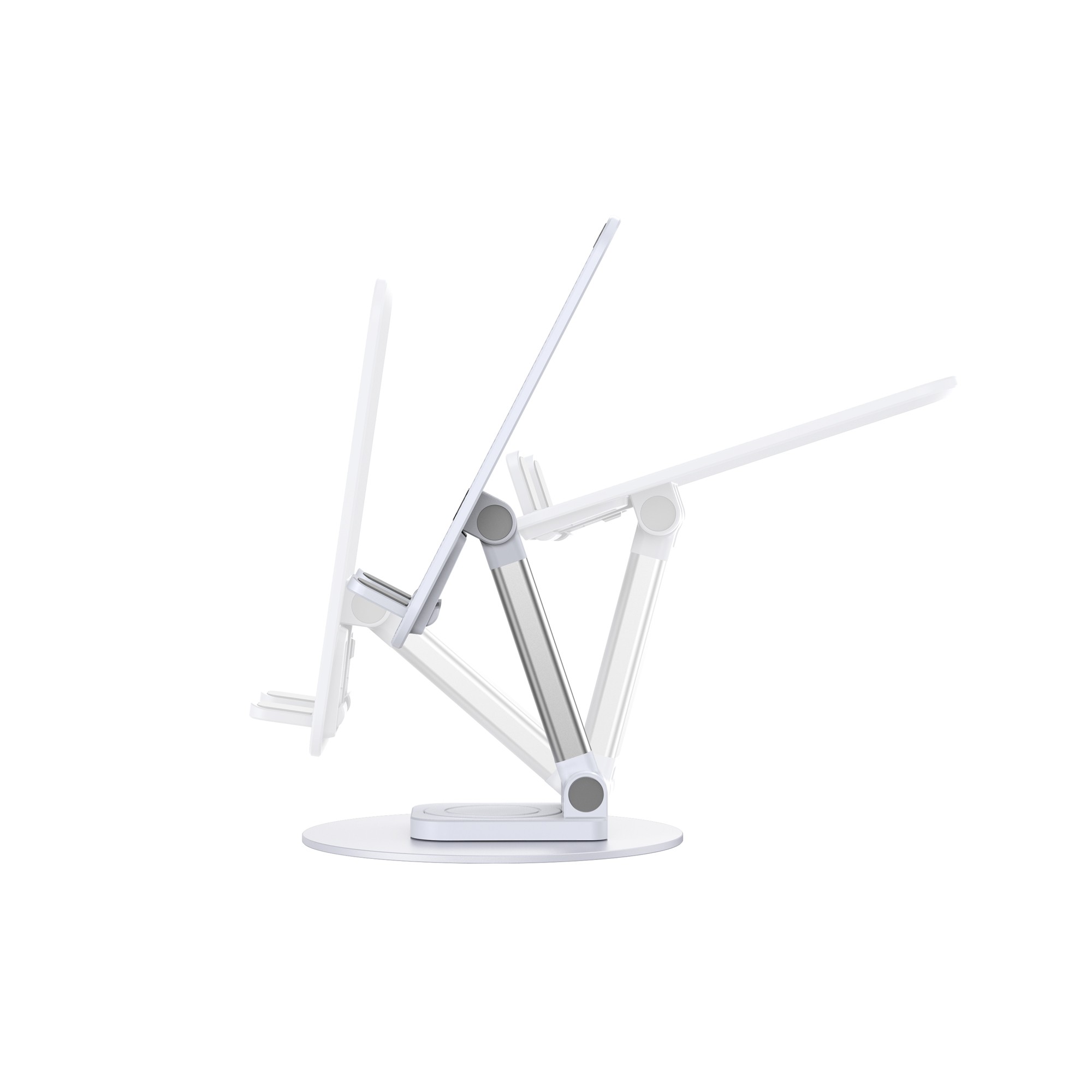 Wiwu ZM109 Taşınabilir Katlanabilir 360 Dönebilen Metal Telefon ve Tablet Standı - Görsel 5