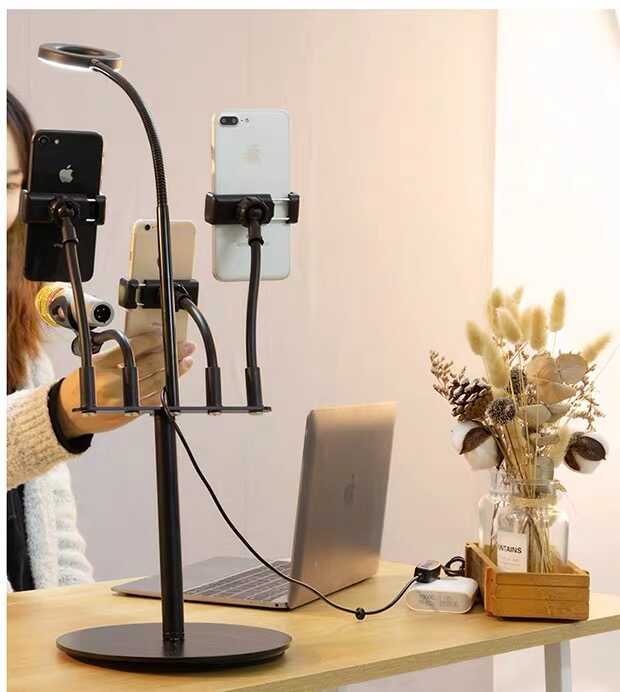Zore 5 in 1 Işıklı Telefon Tutucu Ring Light - Görsel 11