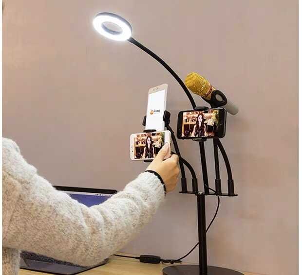 Zore 5 in 1 Işıklı Telefon Tutucu Ring Light - Görsel 13