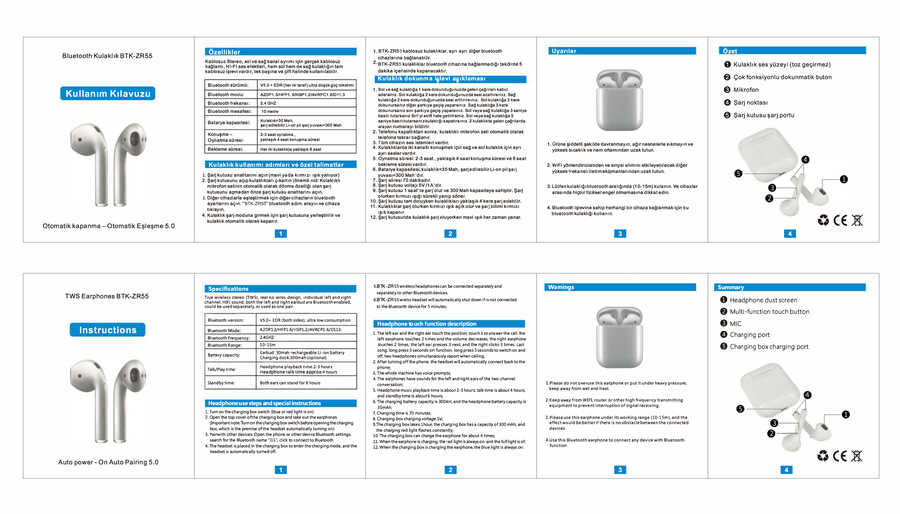 Zore BTK-ZR55 Bluetooth Kulaklık - Görsel 8