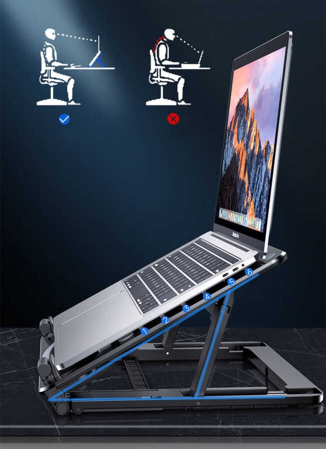 Zore HZ-01 Soğutucu Fanlı Laptop Standı - Görsel 11
