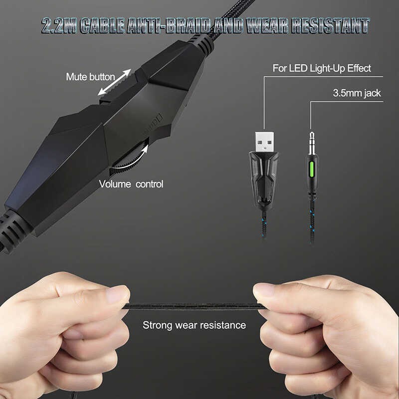 Zore Onikuma K19 RGB Oyuncu Kulaklığı 3.5mm - Görsel 4
