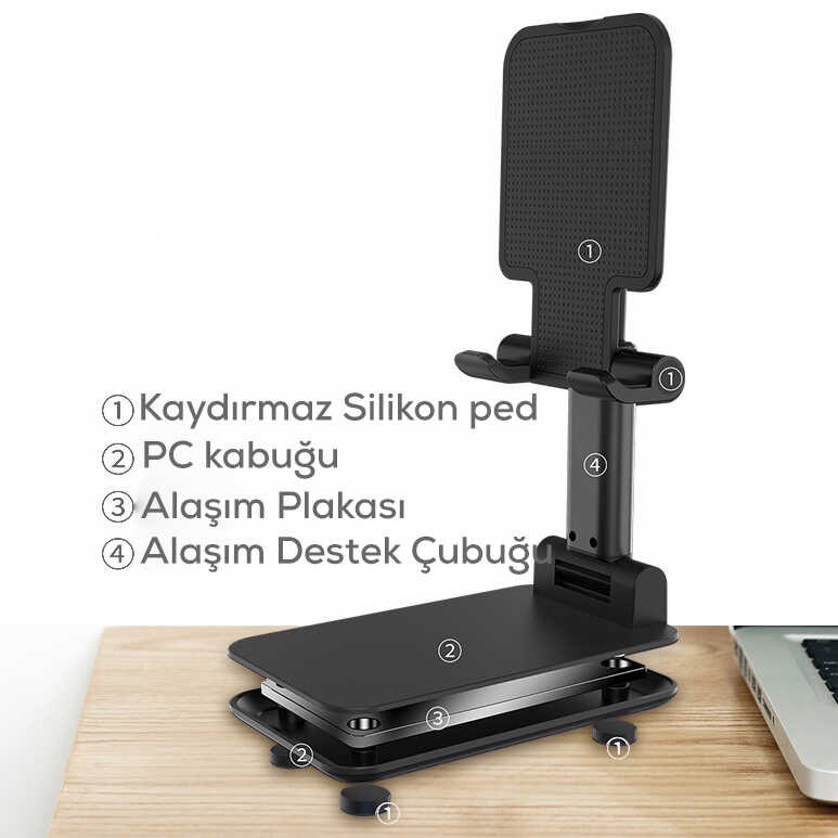 Zore MS-11 Tablet Telefon Standı - Görsel 5