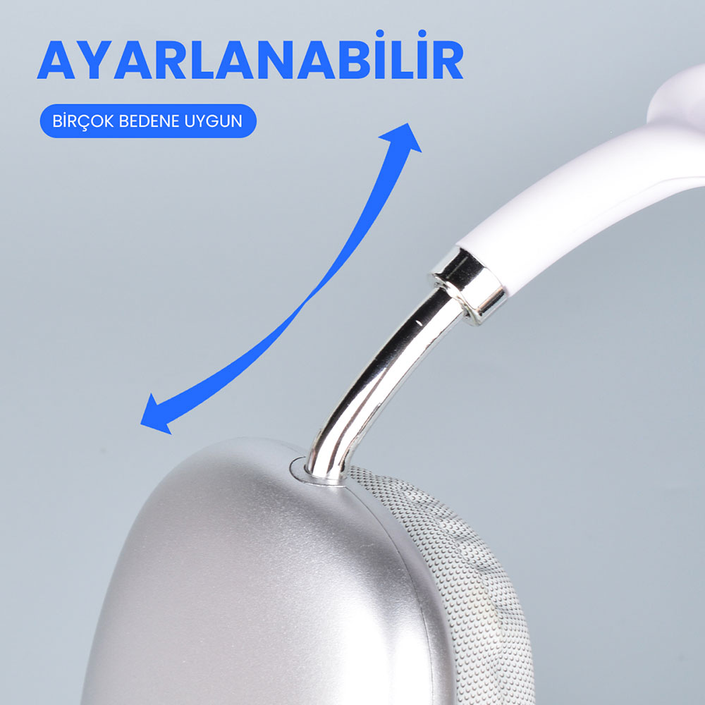 Zore P9 Hi-Fi Ses Kalitesi Ayarlanabilir ve Katlanabilir Kulak Üstü Bluetooth Kulaklık - Görsel 3