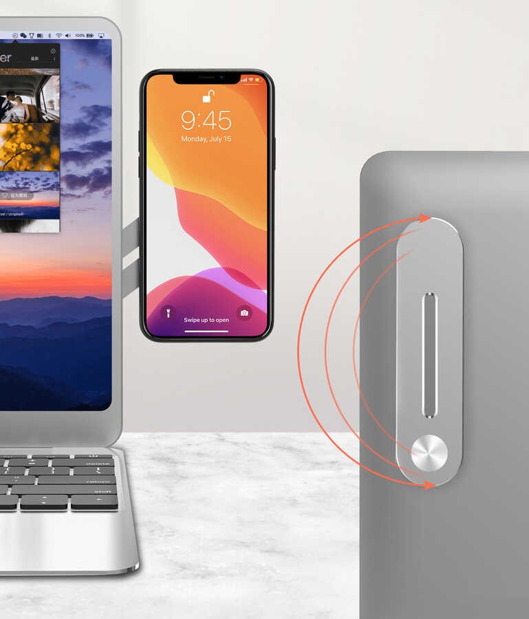 Zore SJ05 Laptop - Monitör Telefon Tutucu - Görsel 7