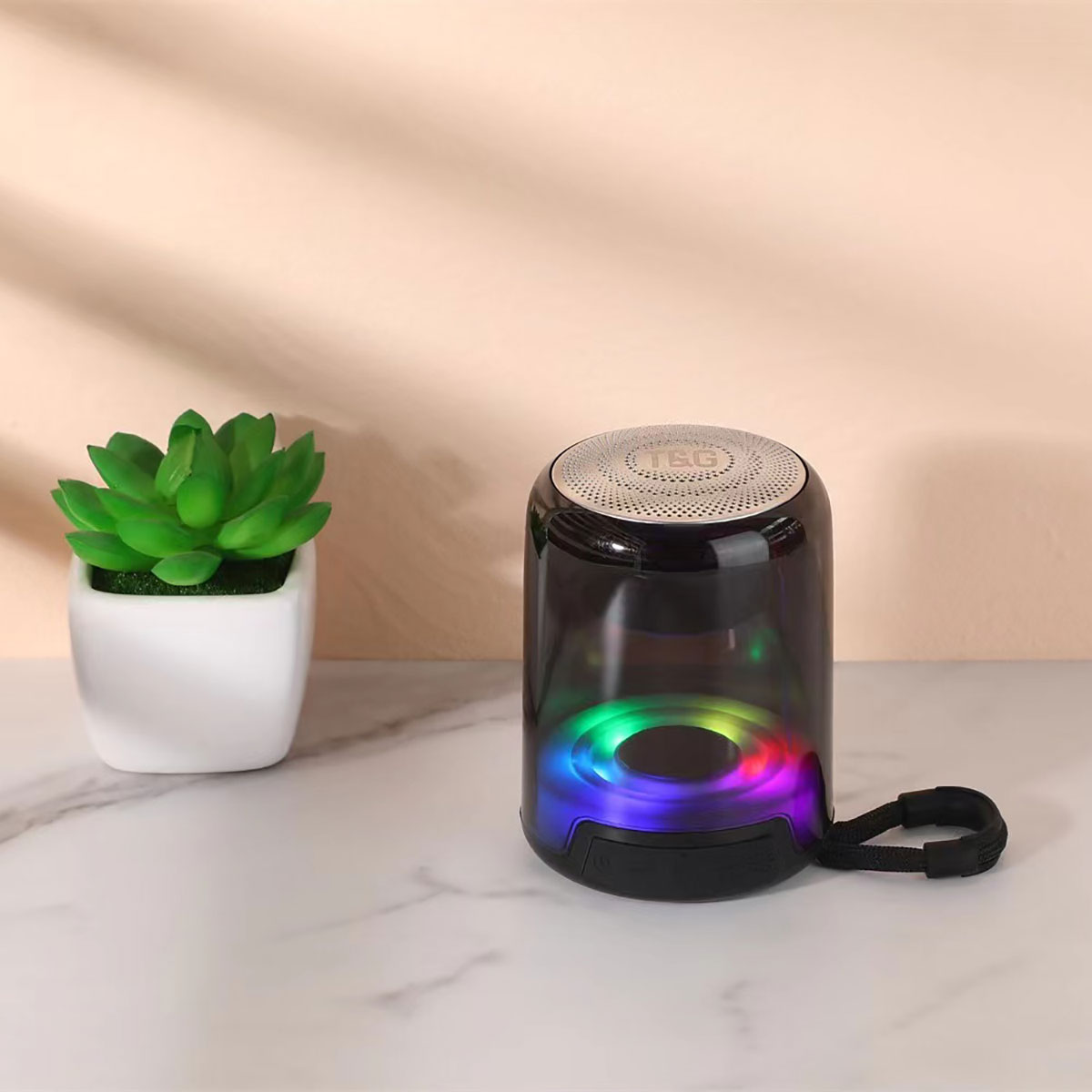 Zore TG314 Ayarlanabilir RGB Işıklı Bluetooth Hoparlör Speaker - Görsel 2