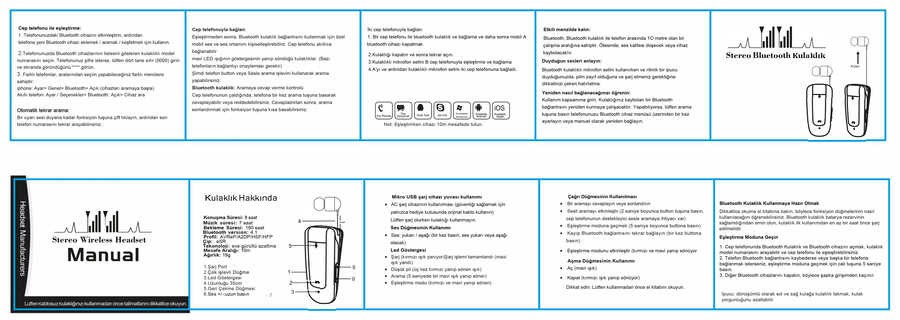 Zore BT-ZR2 Bluetooth Kulaklık - Görsel 7